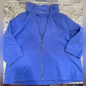 Chicos Zenergy Women’s Jacket Blazer BLUE Lightweight Zip Up